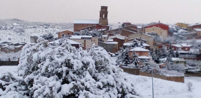 Ulldemolins, en una típica postal nadalenca. 