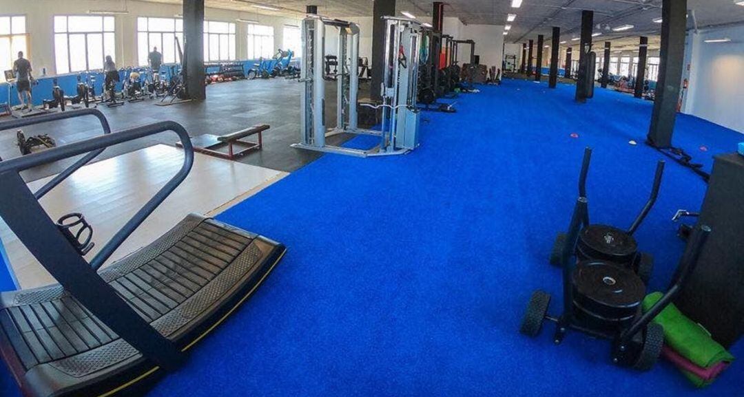 Un gimnasio de Tenerife.