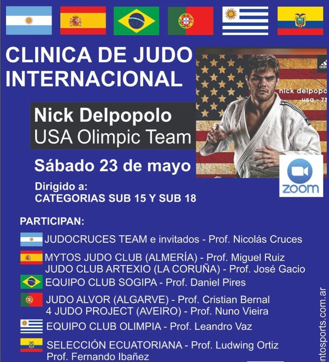 Cartel del entrenamiento internacional.