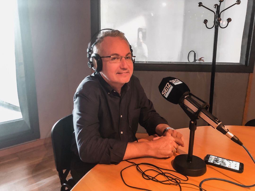 Xavier Albertí abans de començar les entrevistes