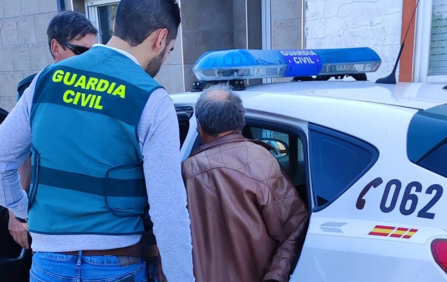 Primera de las detenciones practicadas en el marco de la operación.