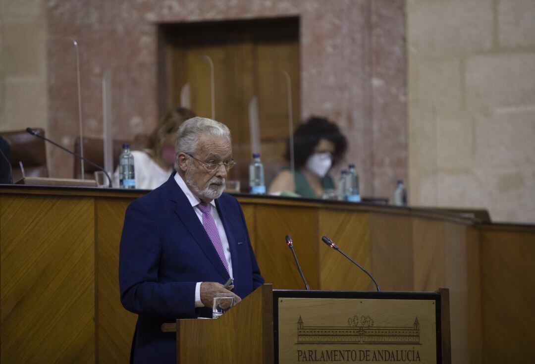 Comparecencia del Defensor del Pueblo Andaluz, Jesús Maeztu, en la primera jornada del Pleno del Parlamento Andaluz