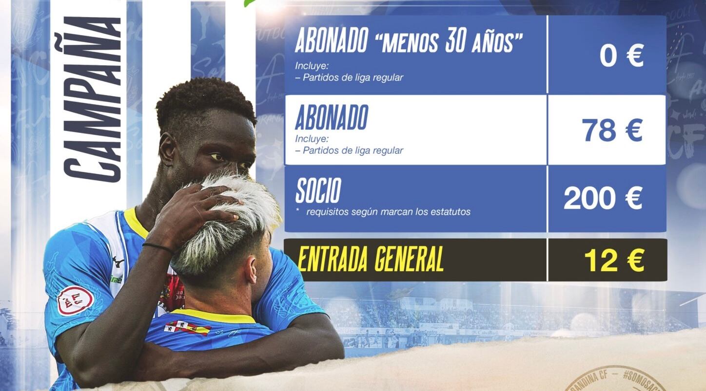 Cartel de la campaña de socios y abonados