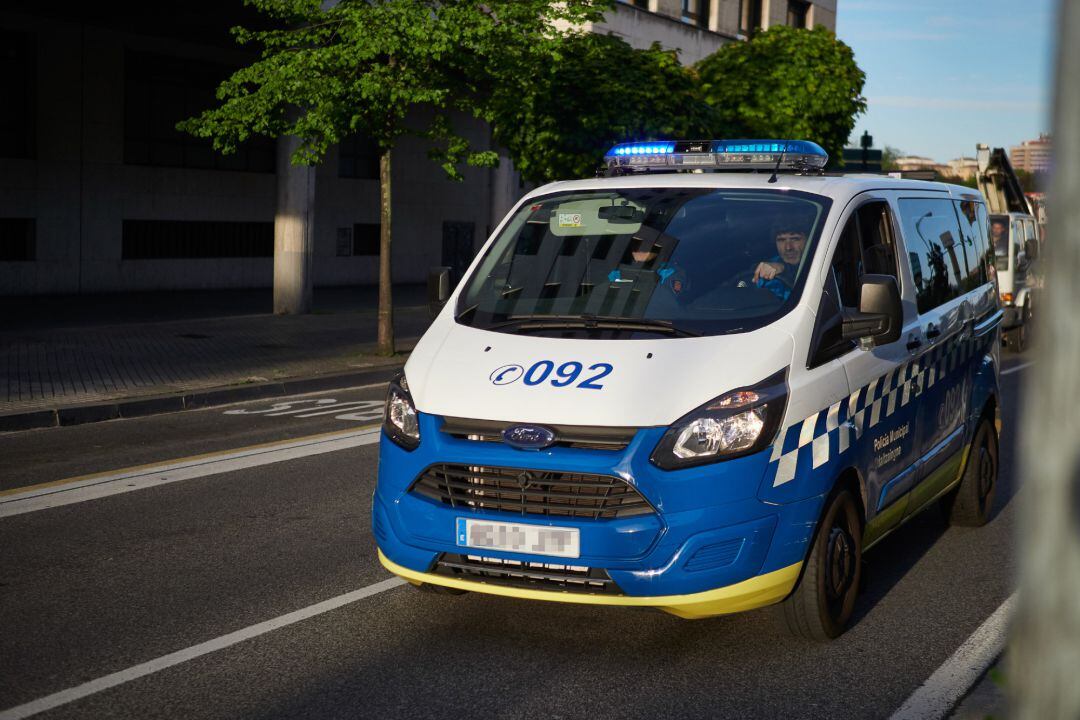 Un coche de la Policía Municipal de Pamplona