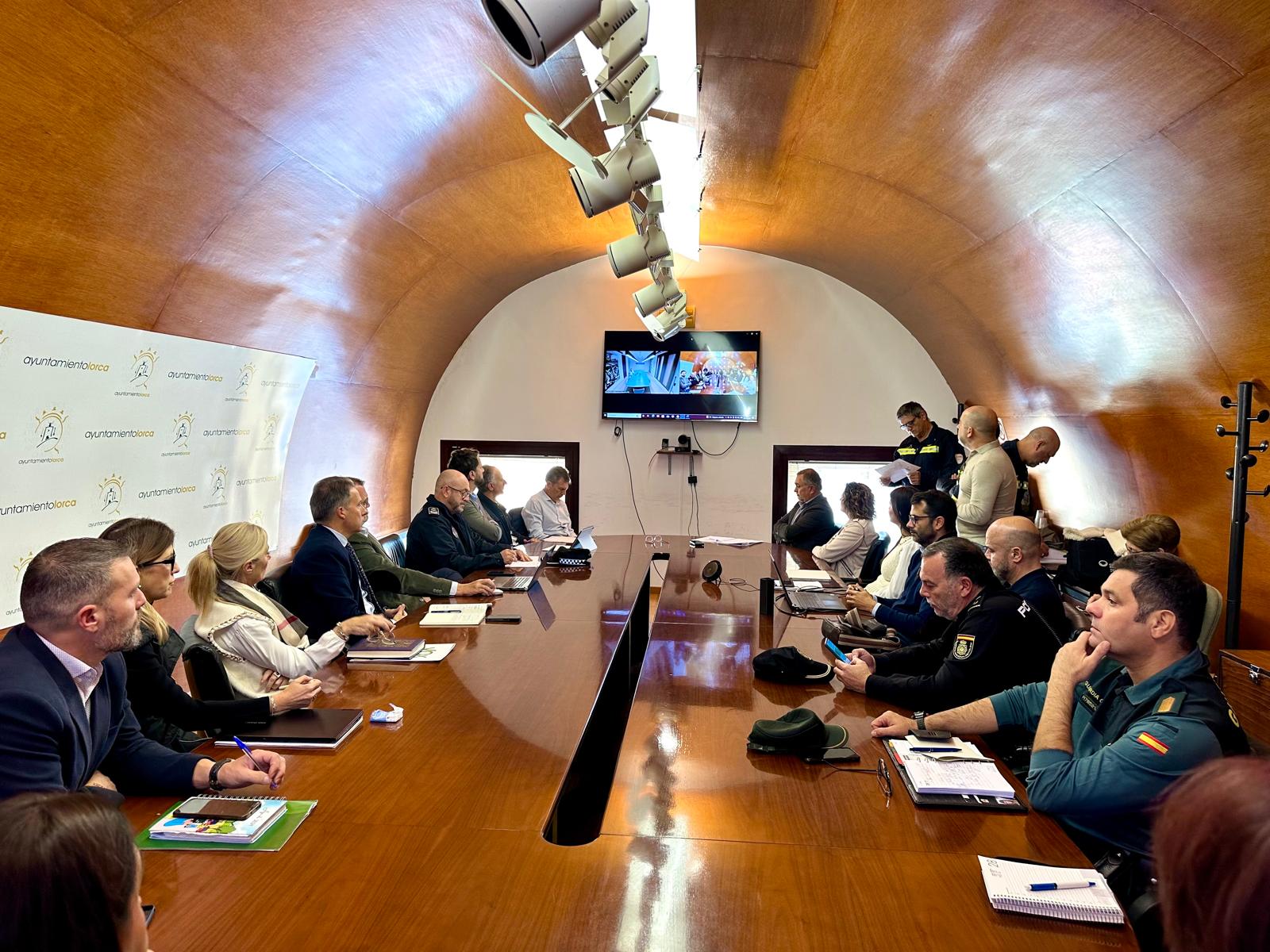 Reunión de coordinación del plan de protección frente a inundaciones en Lorca