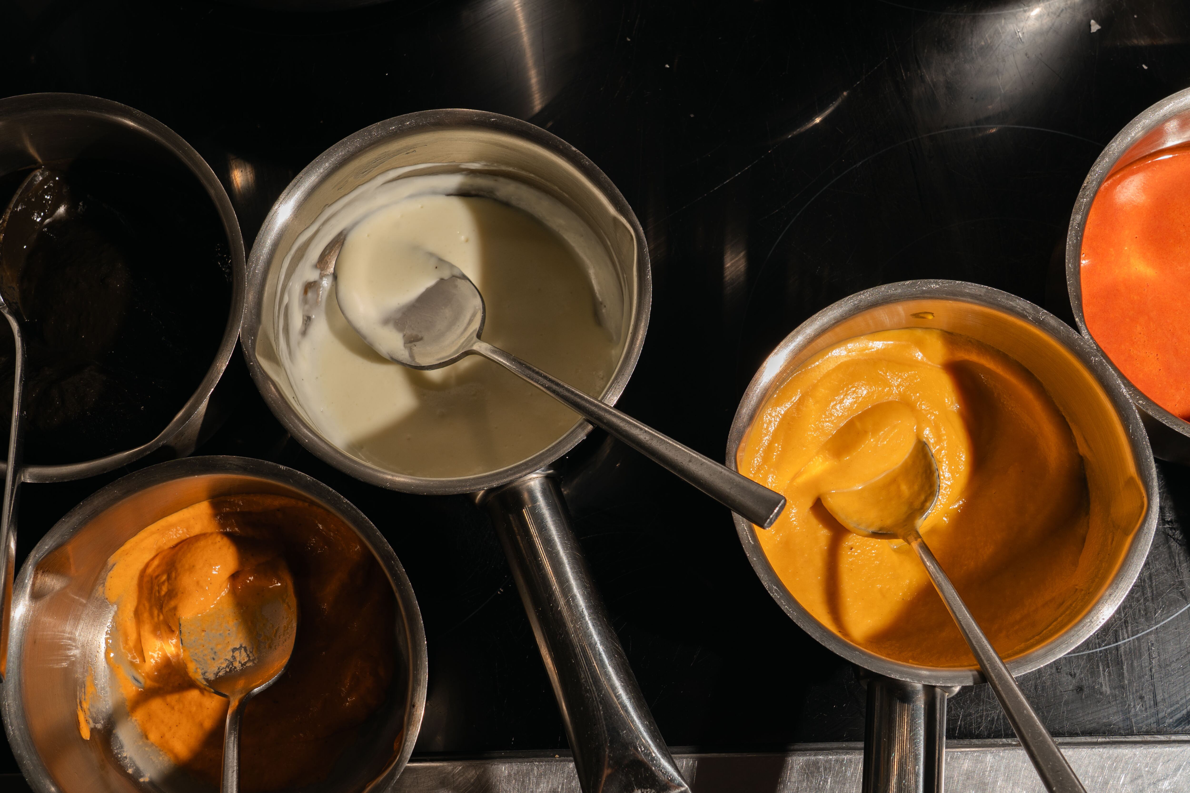 Texturas cremosas en la cocina de Amets.