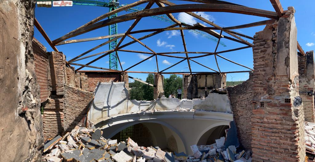 Se derrumba la cúpula del Monasterio de Alconada