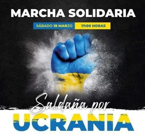 Marcha solidaria con Ucrania este sábado en Saldaña