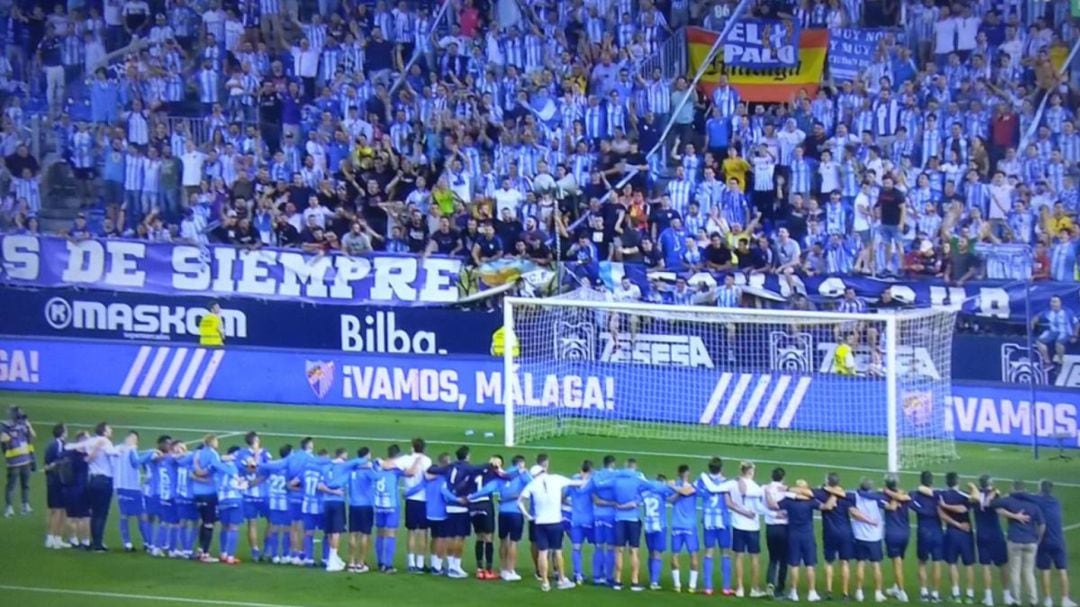 La afición del Málaga