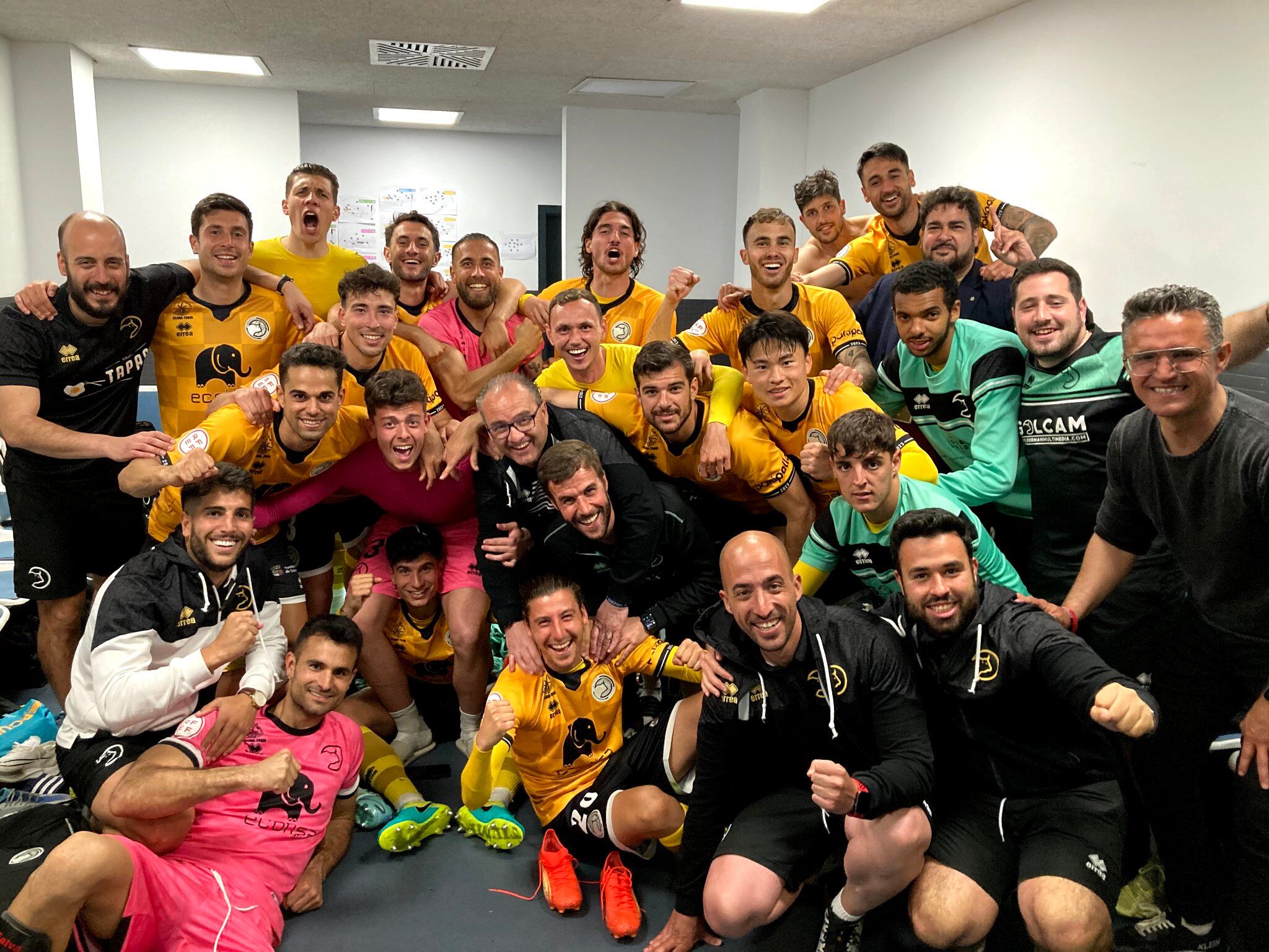 Unionistas festeja su victoria ante el Celta B este domingo/Unionistas de Salamanca