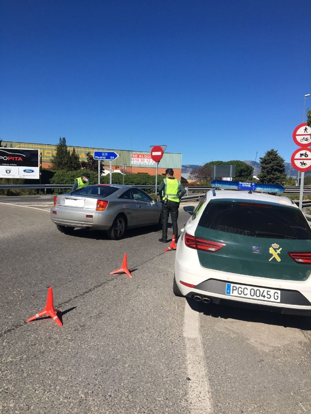 Control de la Guardia Civil. Archivo