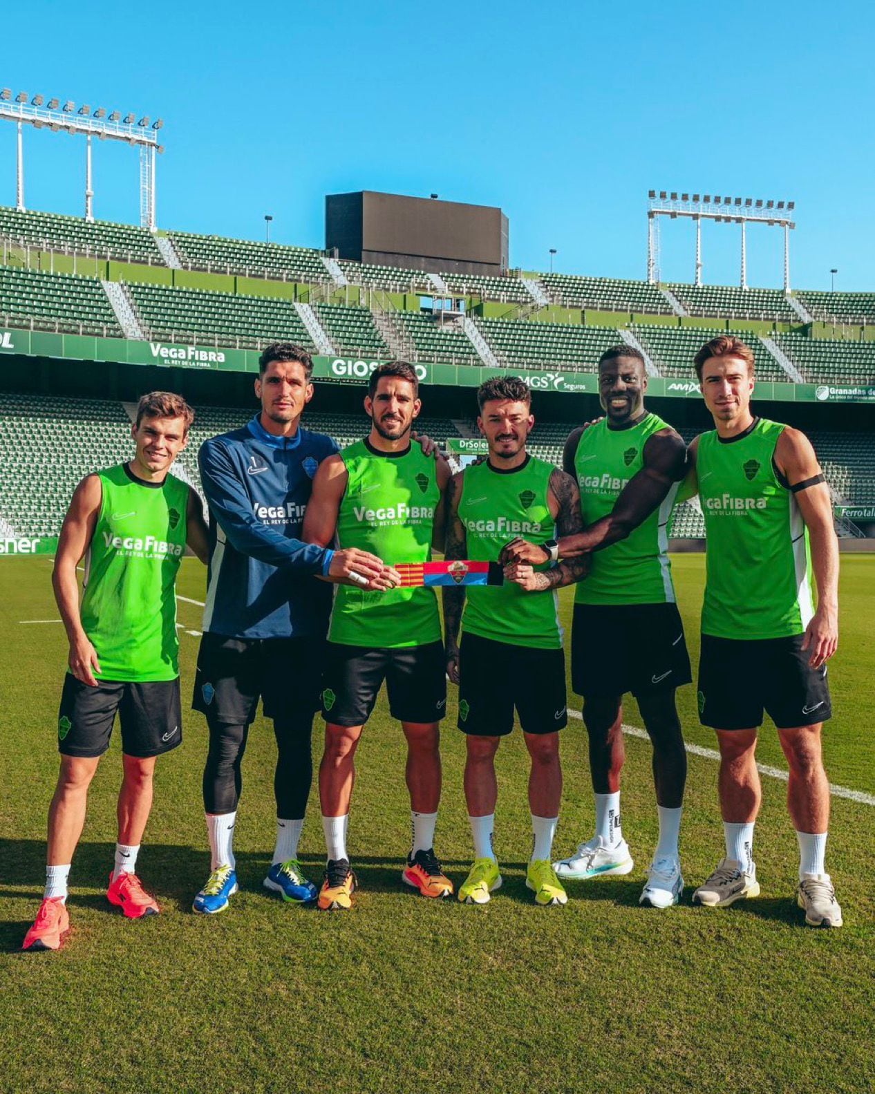 Los seis capitanes del Elche CF para esta temporada