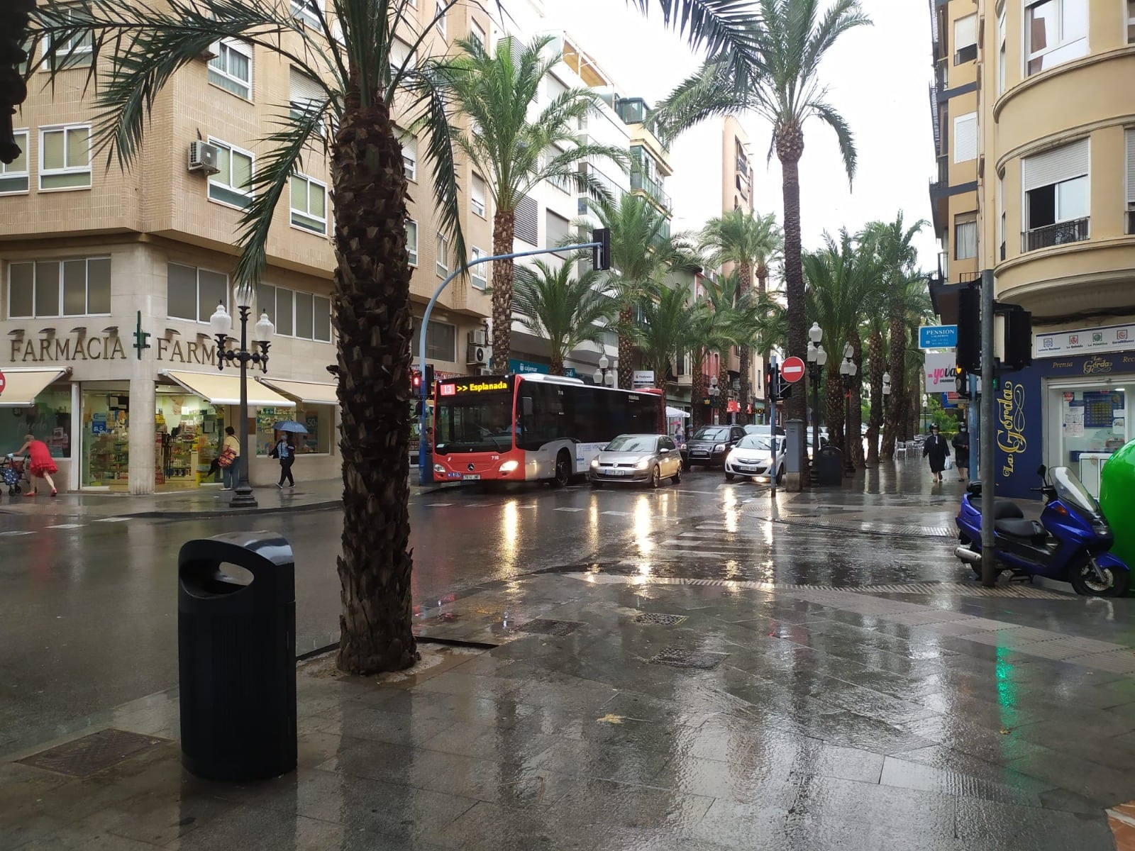 Jornada lluviosa en Alicante