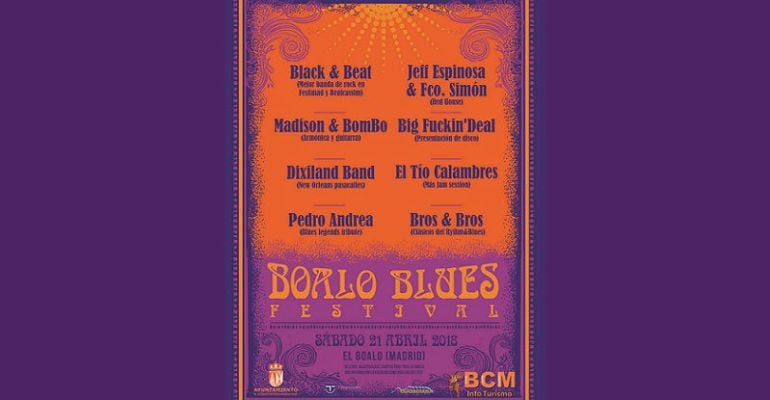 Cartel de la Primera Edición del Boalo Blues Fest