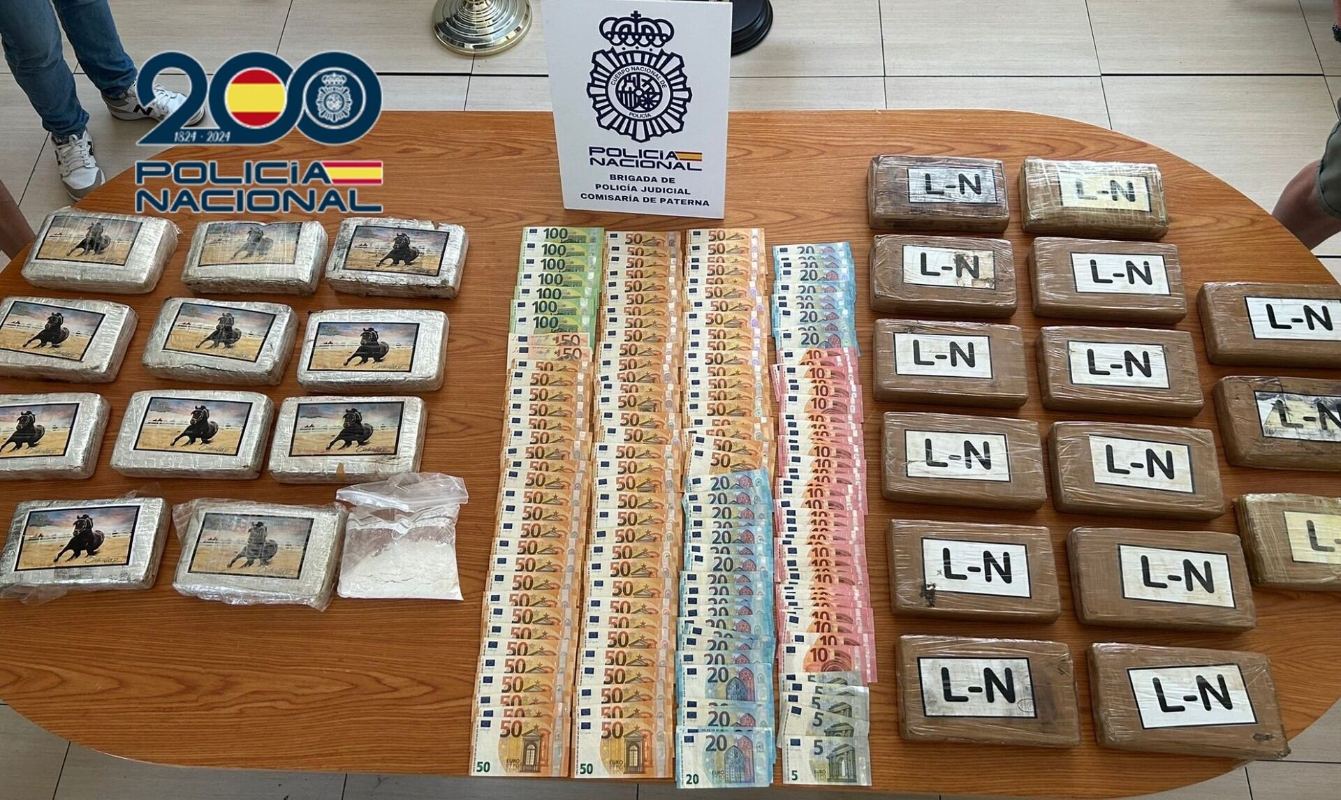 Imagen de lo aprehendido por la Policía Nacional