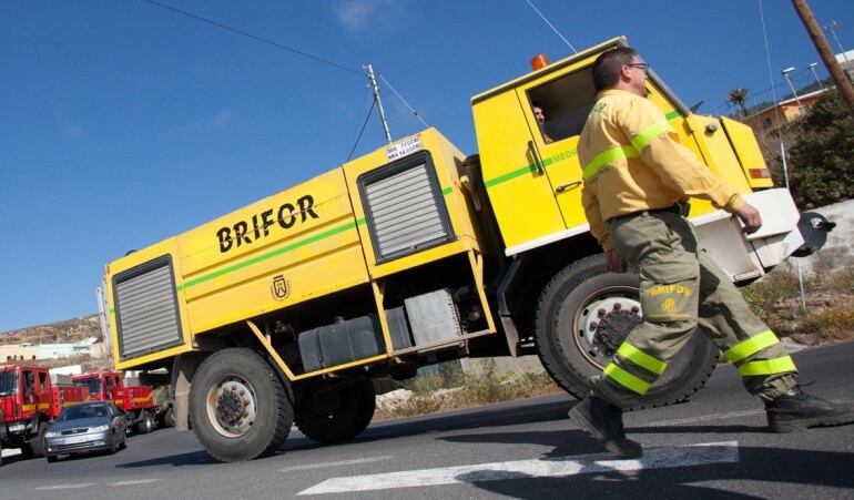 Una unidad de la Brigada Forestal del Cabildo de Tenerife en una foto de archivo