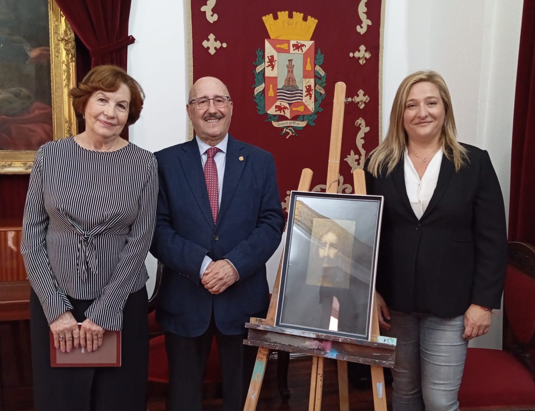 Entrega del cuadro &#039;Ecce Homo&#039;, obra de Vicente Ros, a la ciudad de Cartagena.