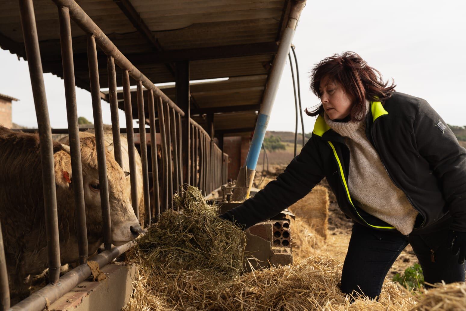 Esmeralda Rourera, a la seva explotacio. És la presidenta de JARC a Lleida.