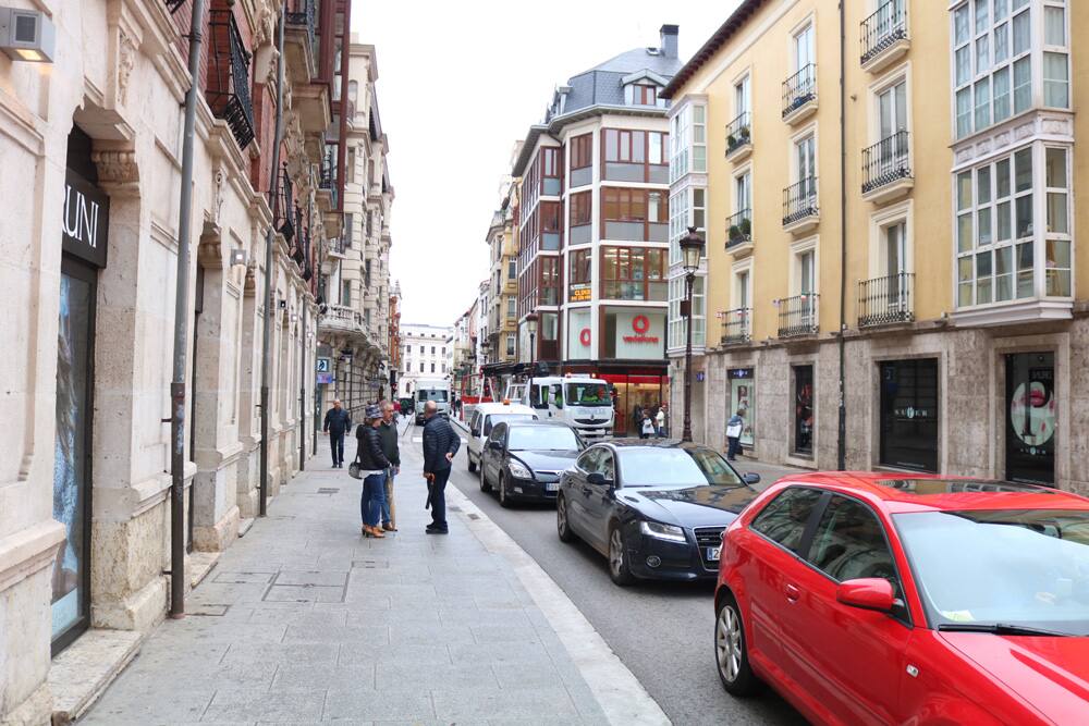 Calle céntrica en Santander.