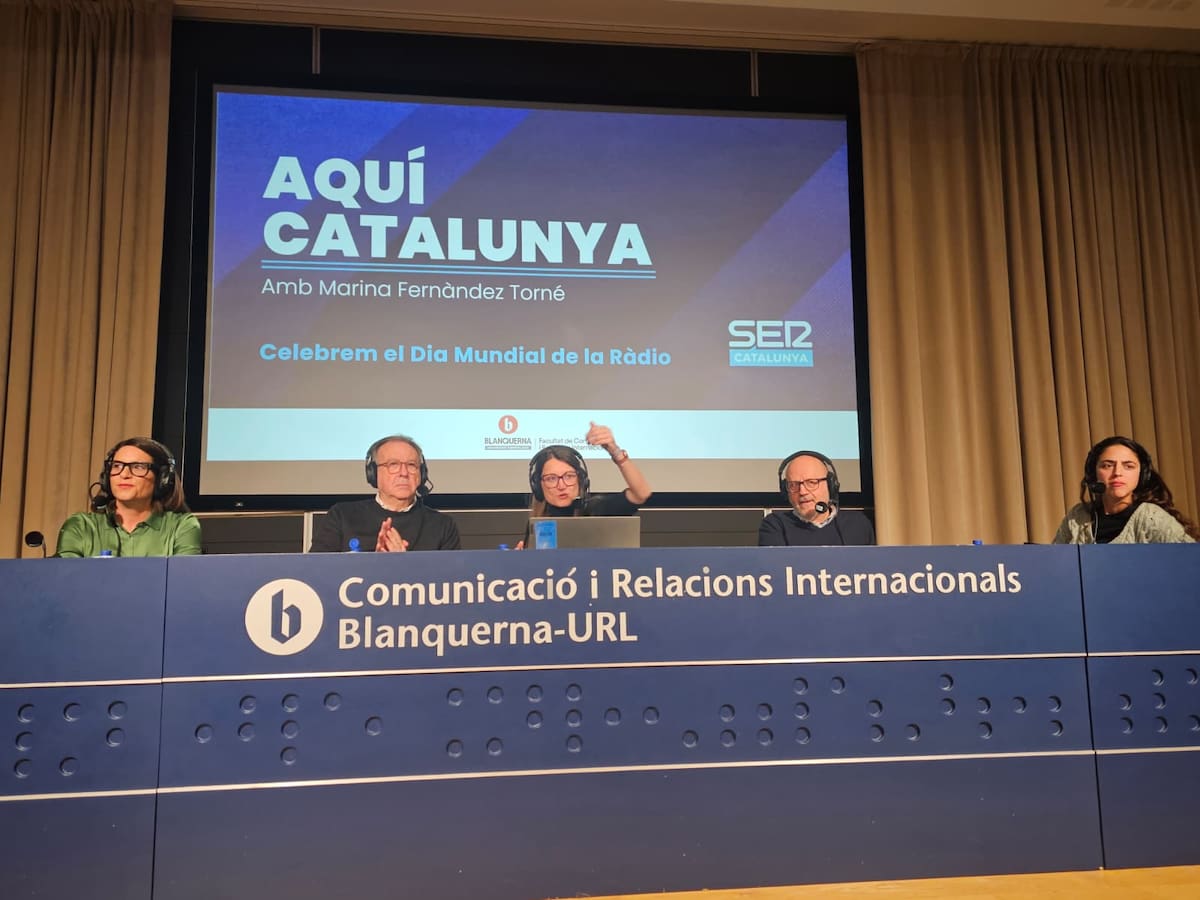 L'Aquí Catalunya commemora el Dia Mundial de la Ràdio des de la Facultat de Comunicació de la Universitat Ramon Llull