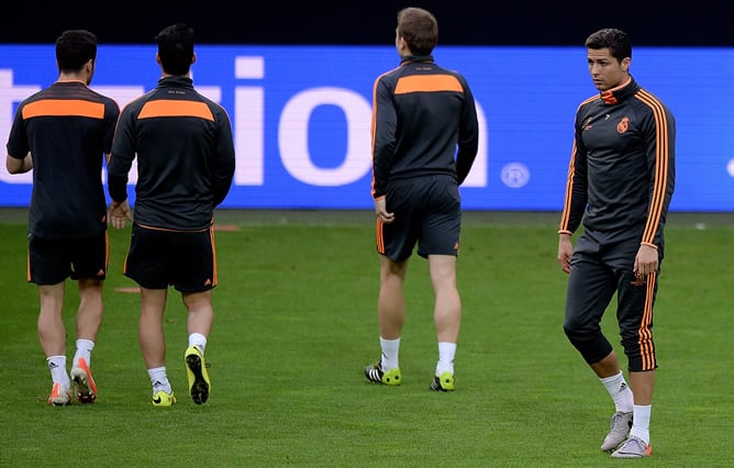 El portugués, durante un entrenamiento con su equipo esta temporada.