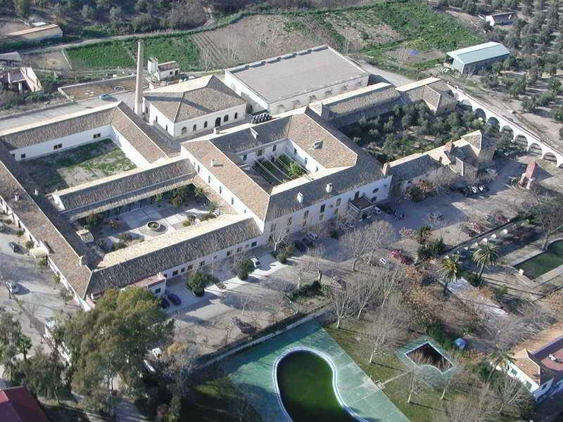 Foto aérea del Complejo Hacienda La Laguna de Baeza.