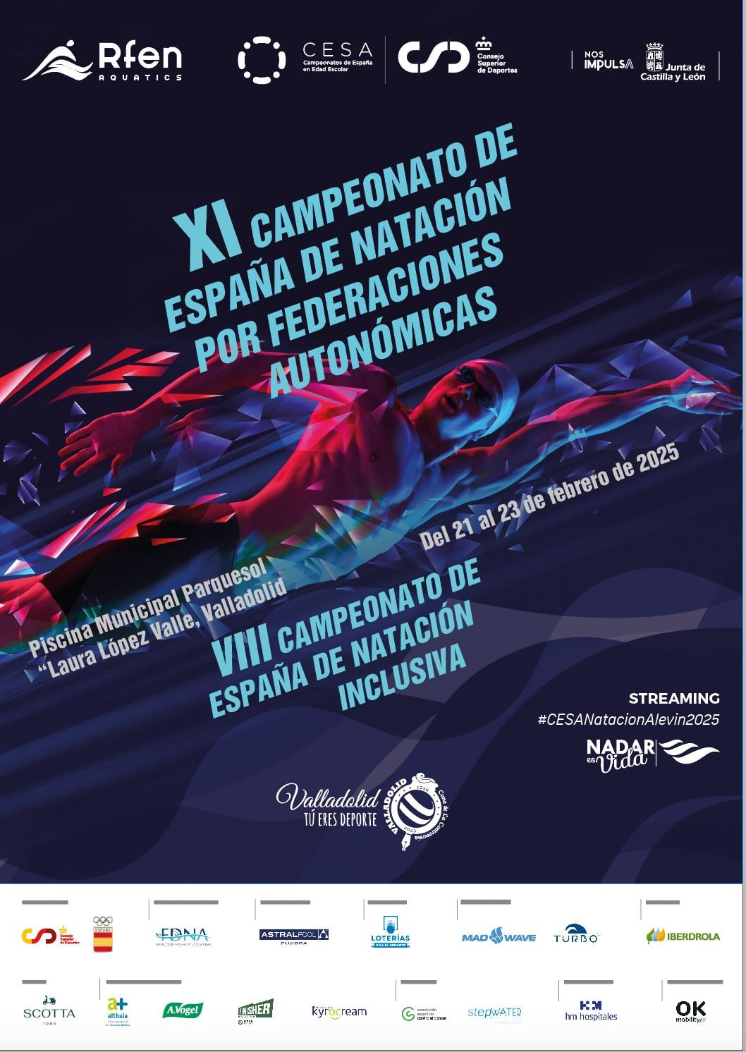 El Campeonato de España de natación inclusiva en Valladolid