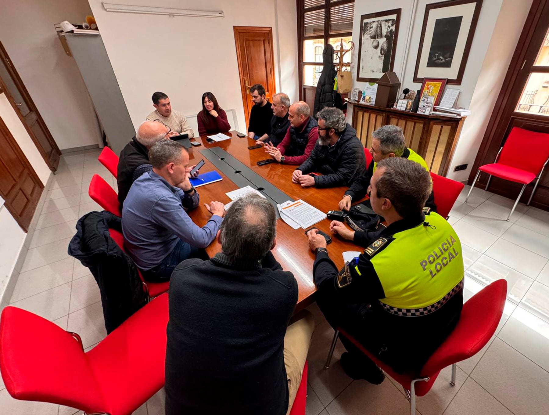 Reunión del CECOPAL presidido por el alcalde Toni Francés