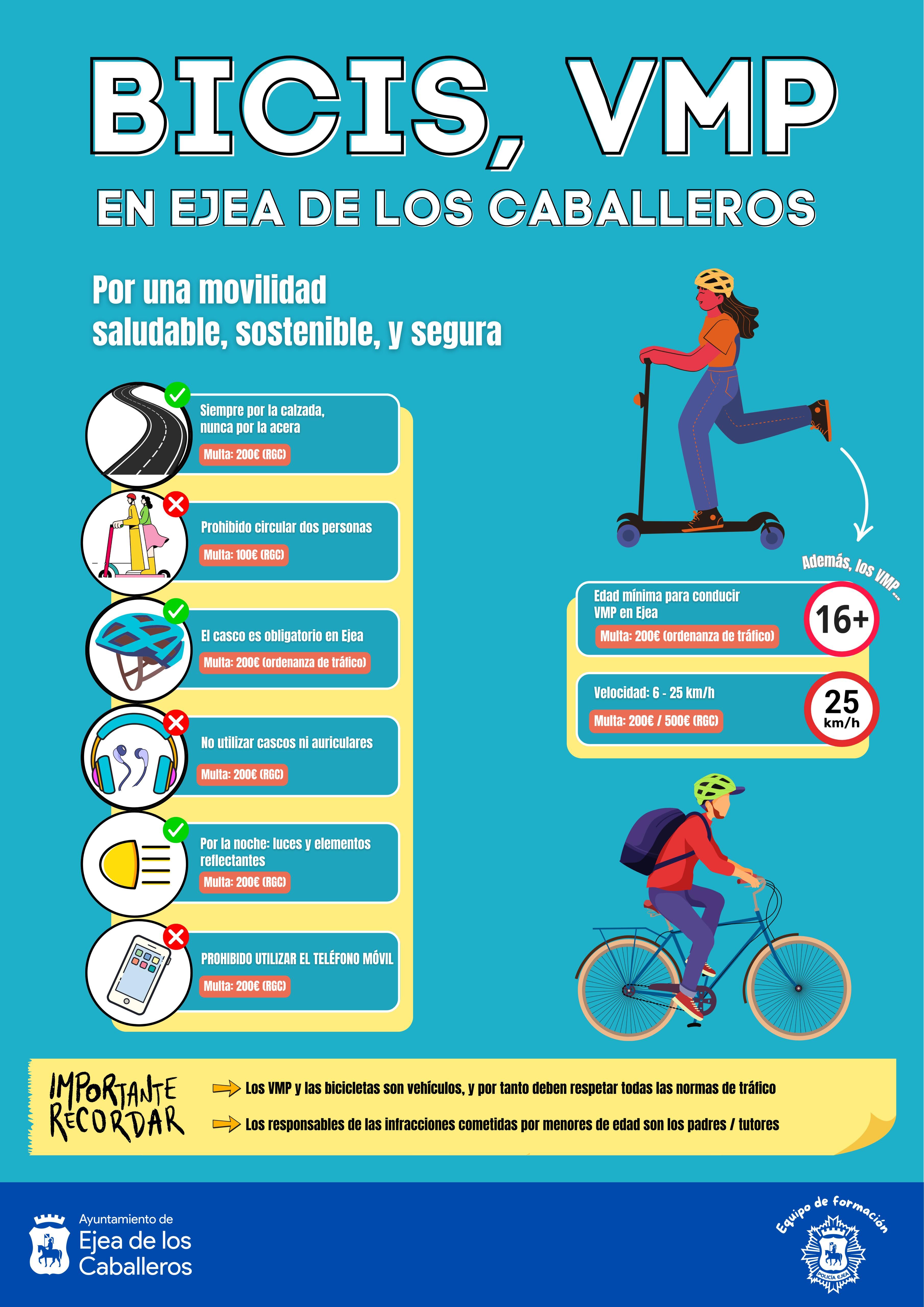 "Tu movilidad, tu responsabilidad", campaña de la Policía Local de Ejea