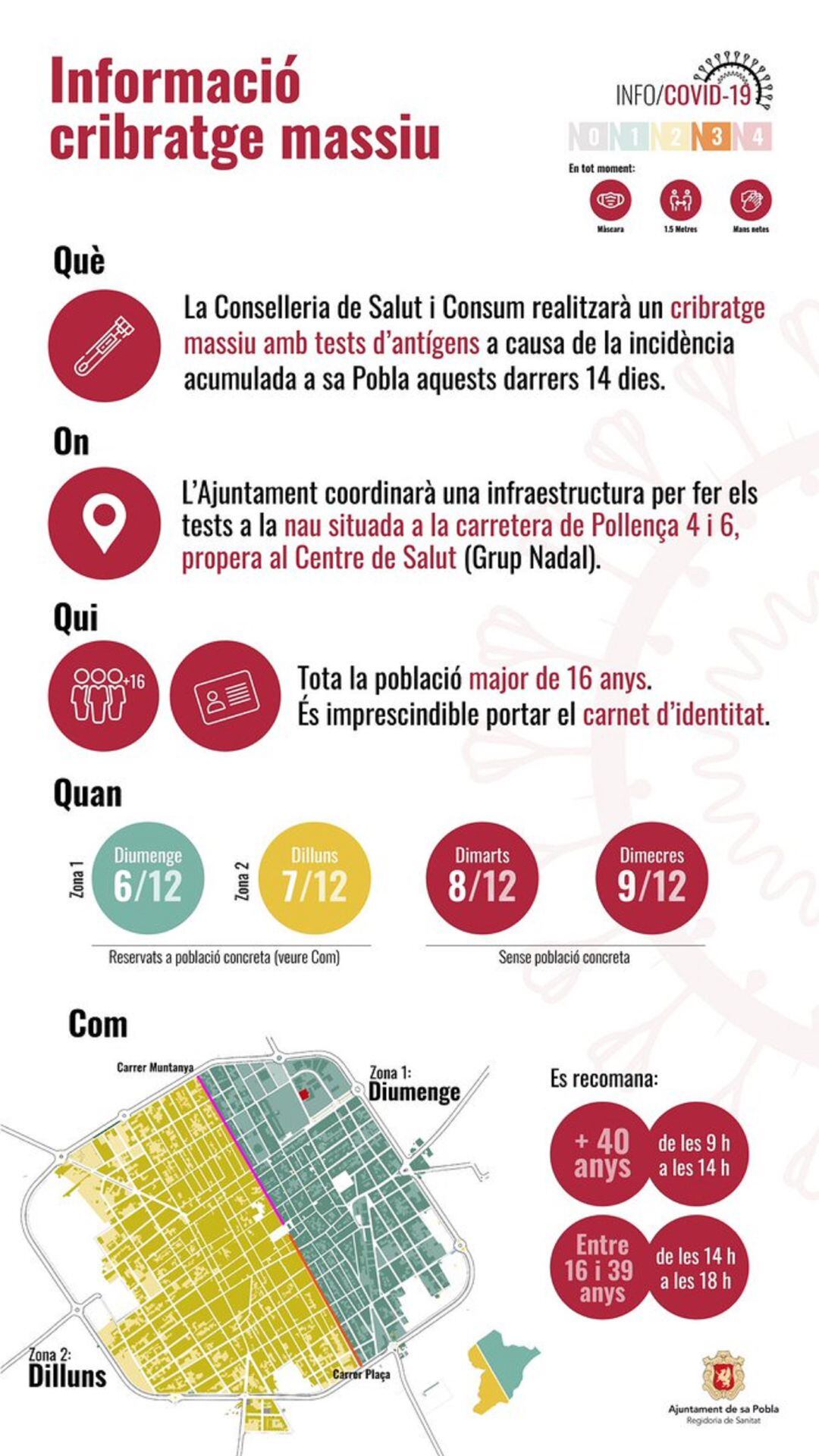 Cartel cribado en Sa Pobla