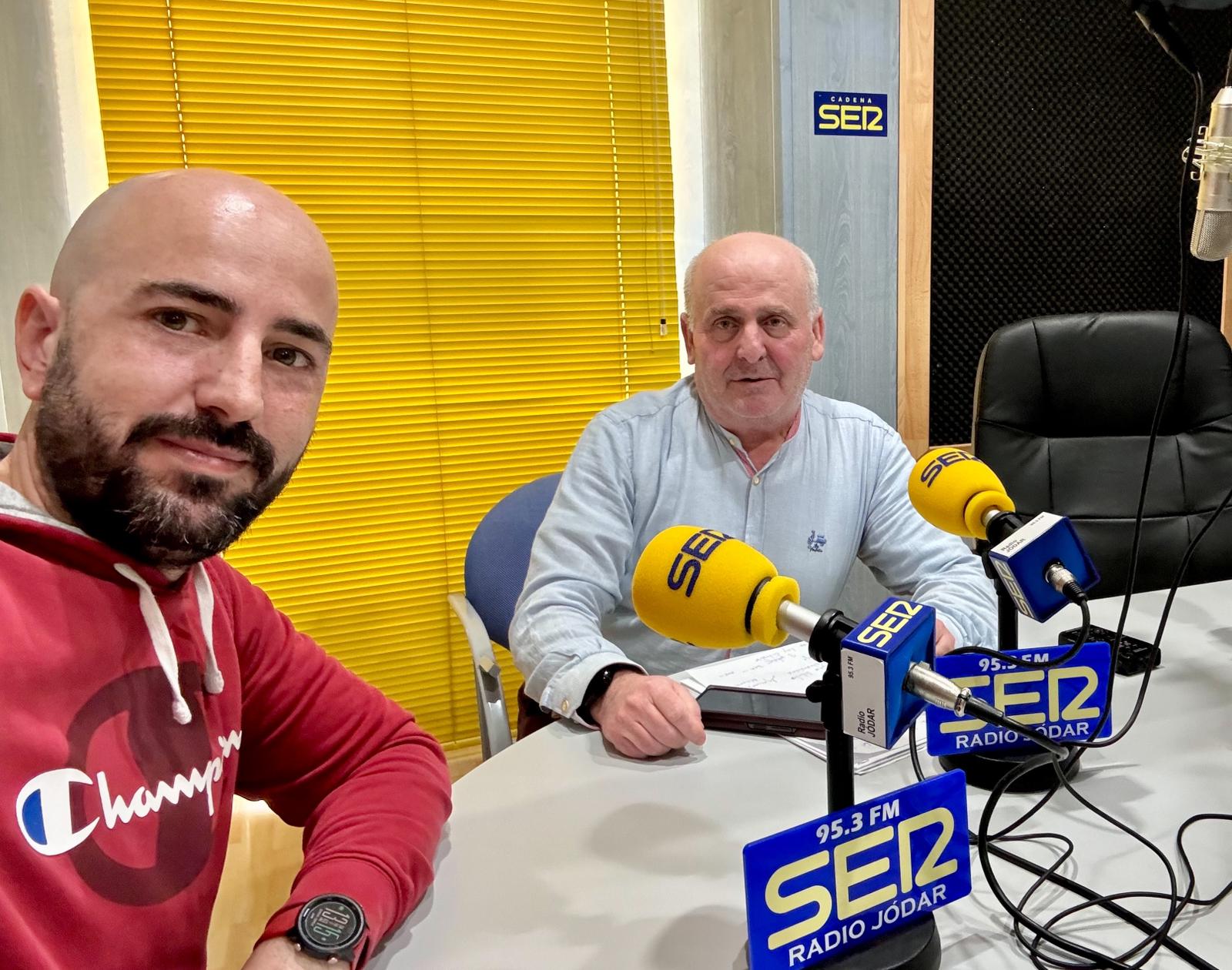 Momento de la entrevista Cristóbal Carmona en nuestros estudios