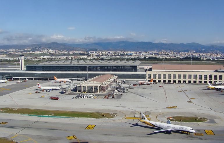 Pista principal del aeropuerto de Málaga