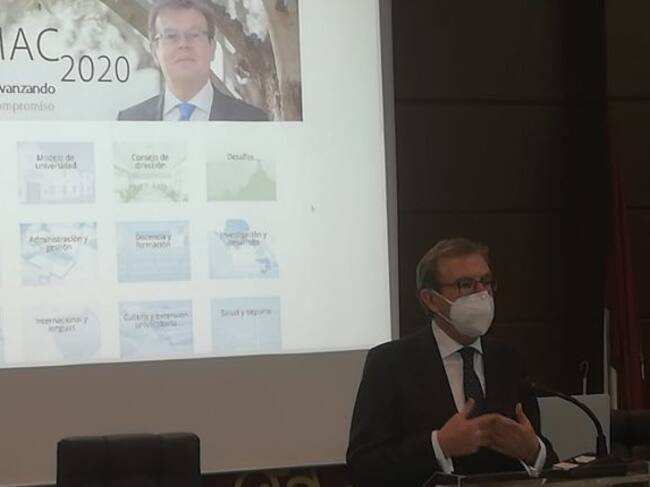 Miguel Ángel Collado este jueves dando a conocer los nombres de su equipo, si resulta ser reelegido