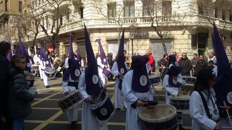 Procesión por las calles de Zaragoza
