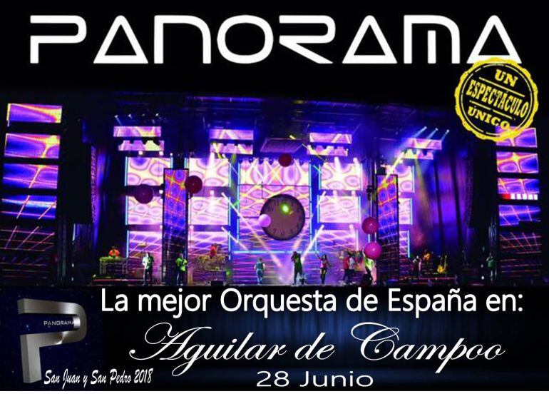 La Orquesta Panorama estará en Aguilar de Campoo (Palencia) el 28 de junio
