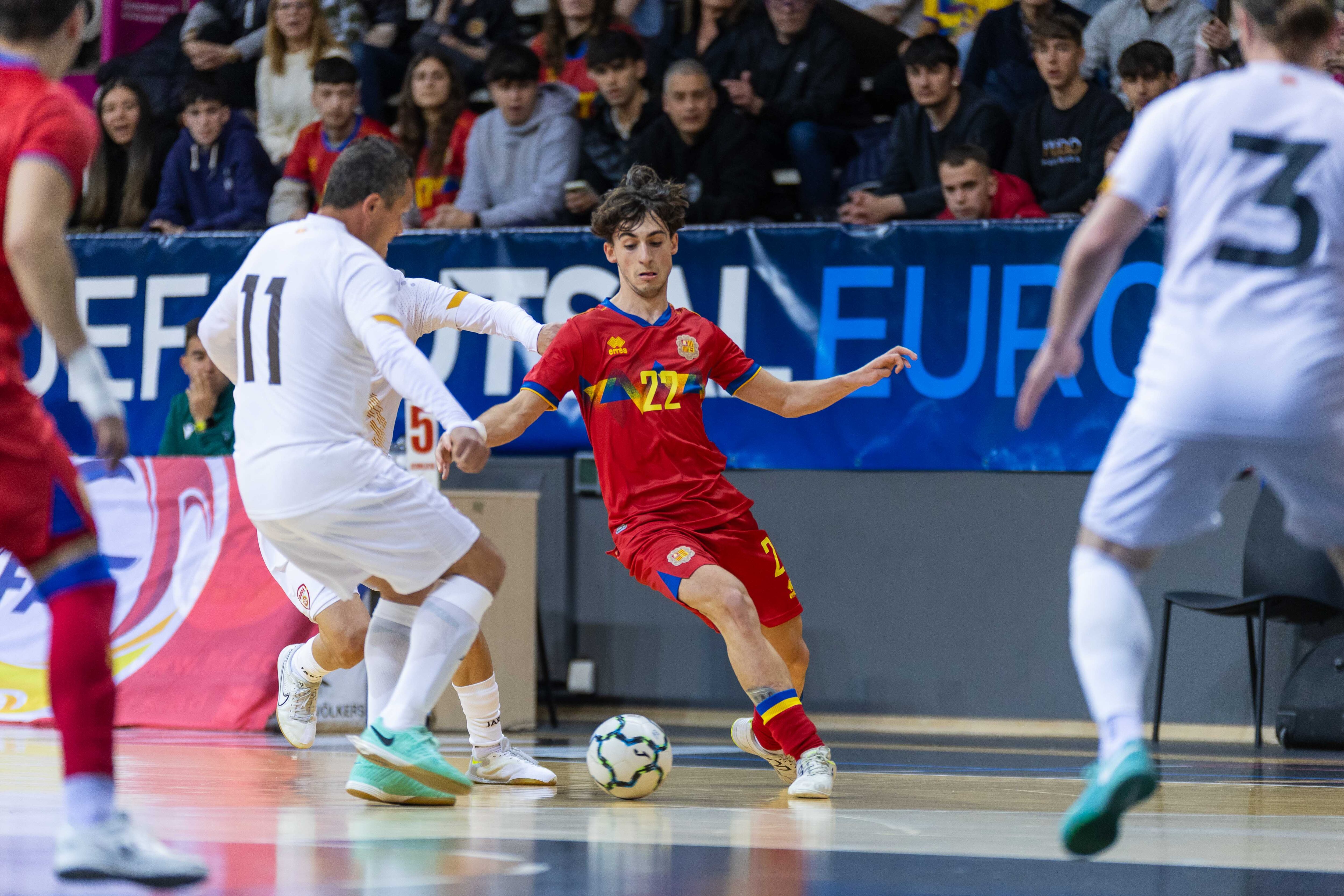 Andorra supera Macedònia del Nord al partit del preeuropeu de futbol sala disputat aquest dimecres al pavelló Toni Martí.