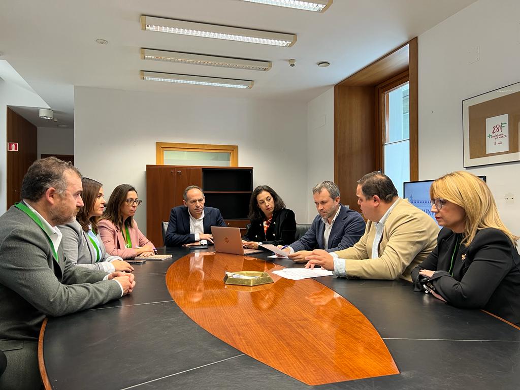 Políticos del PSOE en el Parlamento de Andalucía.