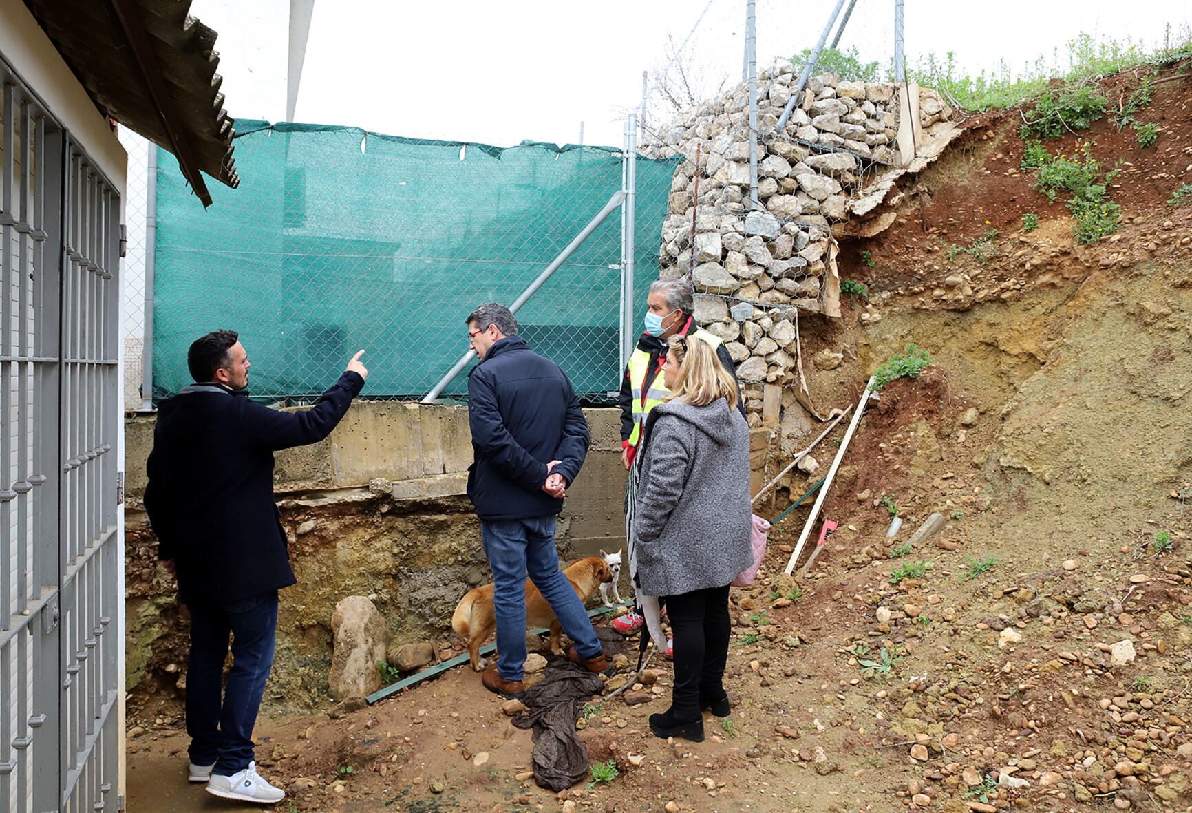 Jesús Alba durante una visita a Las Pachecas