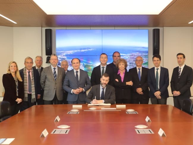 Un momento de la visita