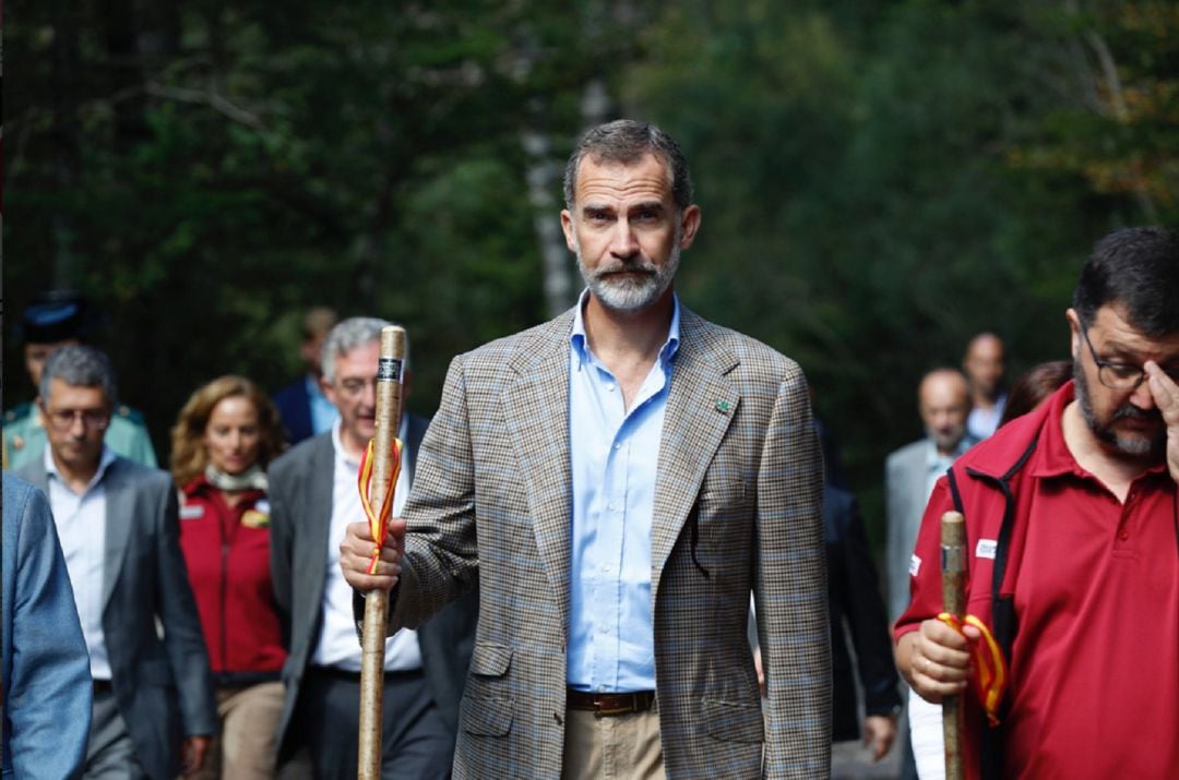 Felipe VI ha recorrido el Parque Natural de Ordesa y Monte Perdido 