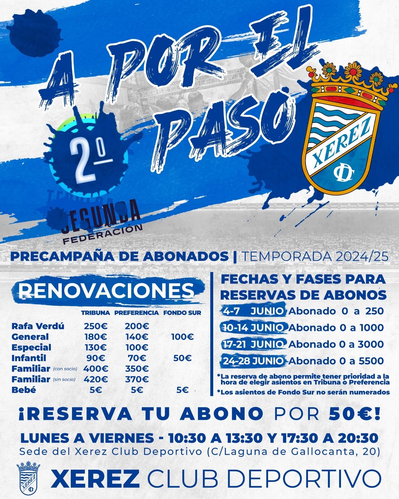 Cartel precampaña de abonados del Xerez CD