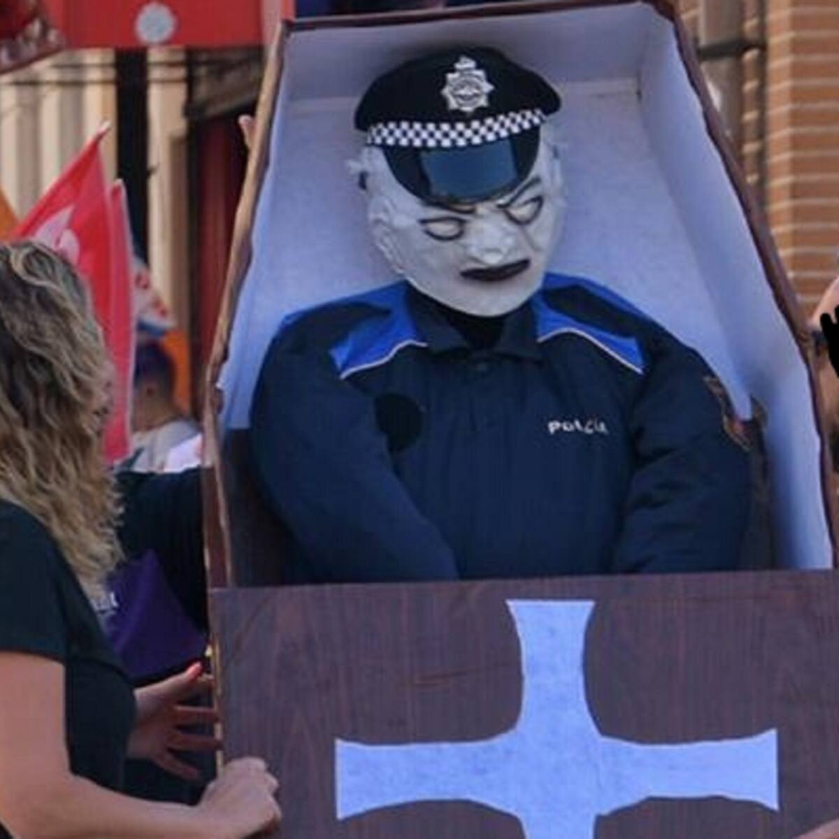 Cerca de cien policías locales de Getafe vuelven a manifestarse pidiendo mejoras en su situación