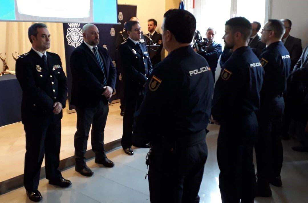 Acto de conmemoración en Pamplona del 195º aniversario de la Policía Nacional