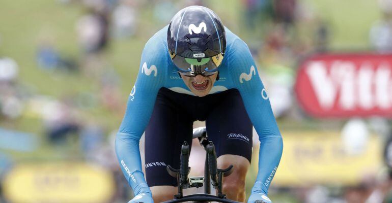 Marc Soler, durante la contrarreloj final del Tour de Francia