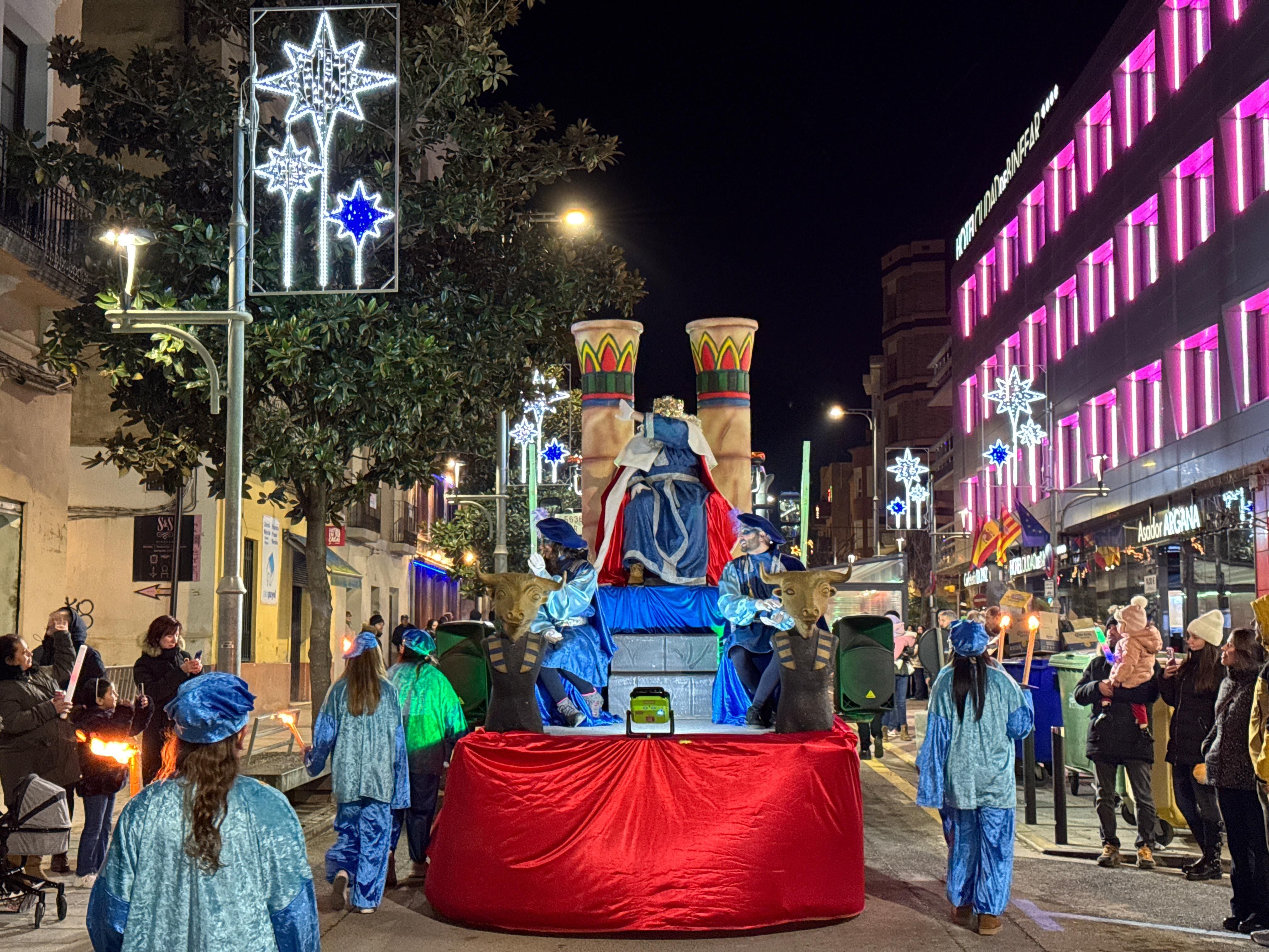 Cabalgata de Reyes Magos en Binéfar