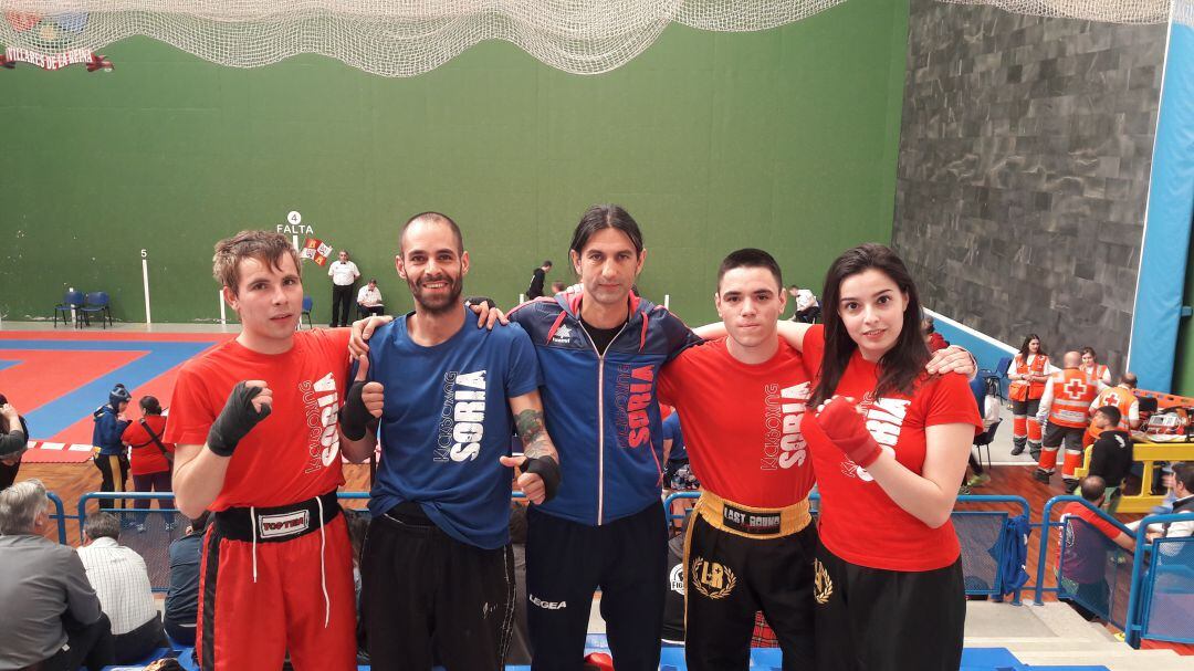 La representación del Kickboxing Soria triunfó en el Regional.