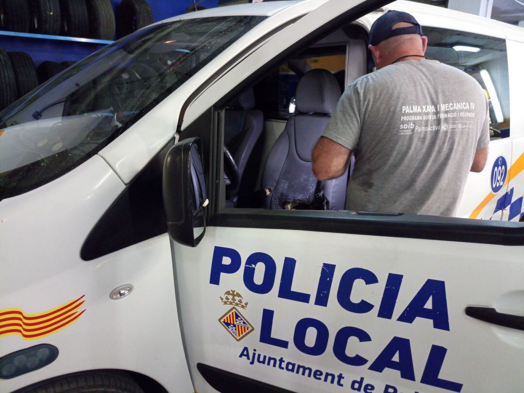 Vehículo de la Policía Local de Palma.