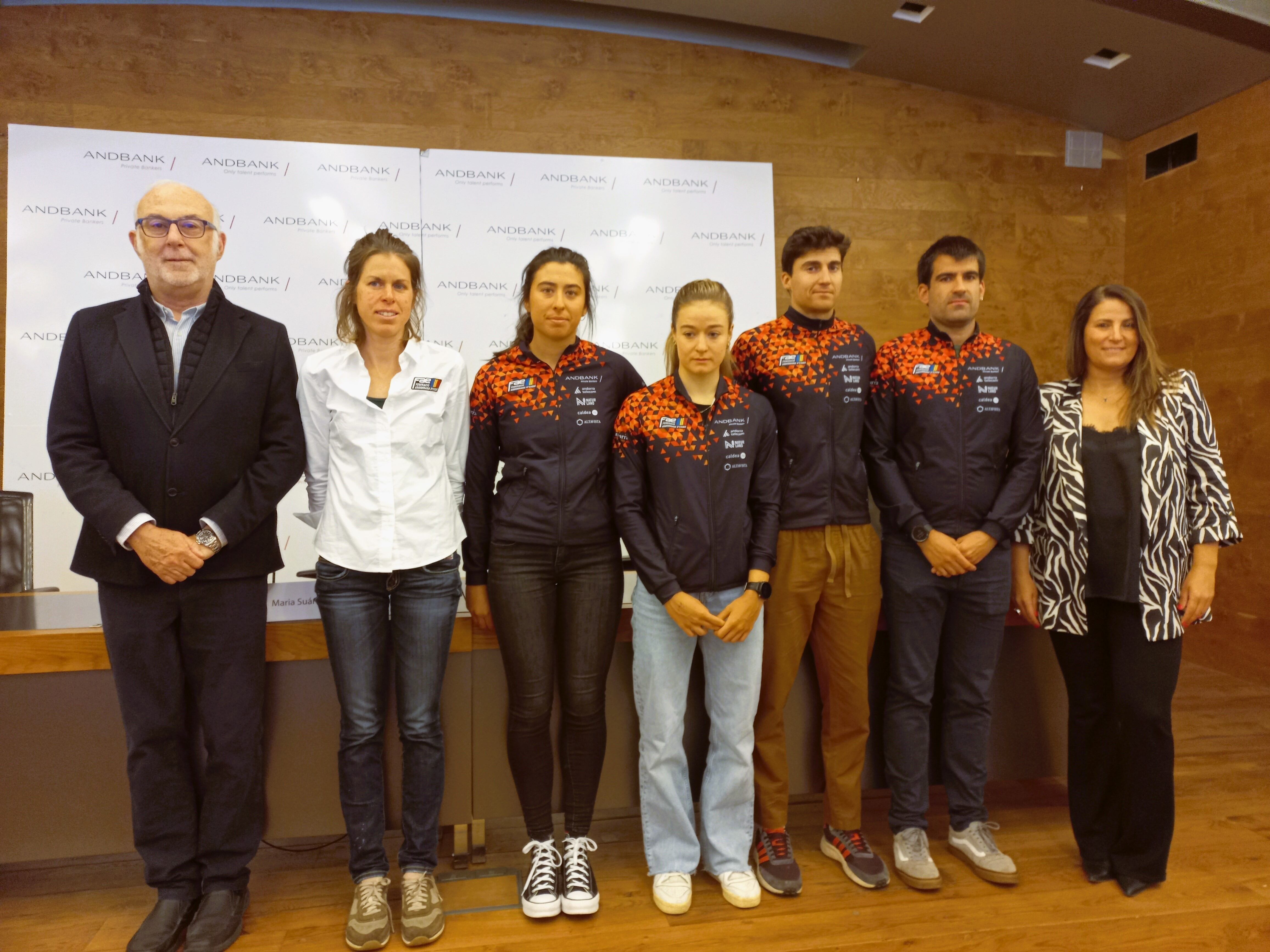Roda de premsa de balanç de temporada d'esquí de fons a la seu d'Andbank