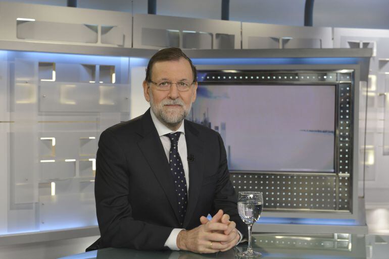 Mariano Rajoy en una de sus últimas entrevistas televisivas, en Telecinco