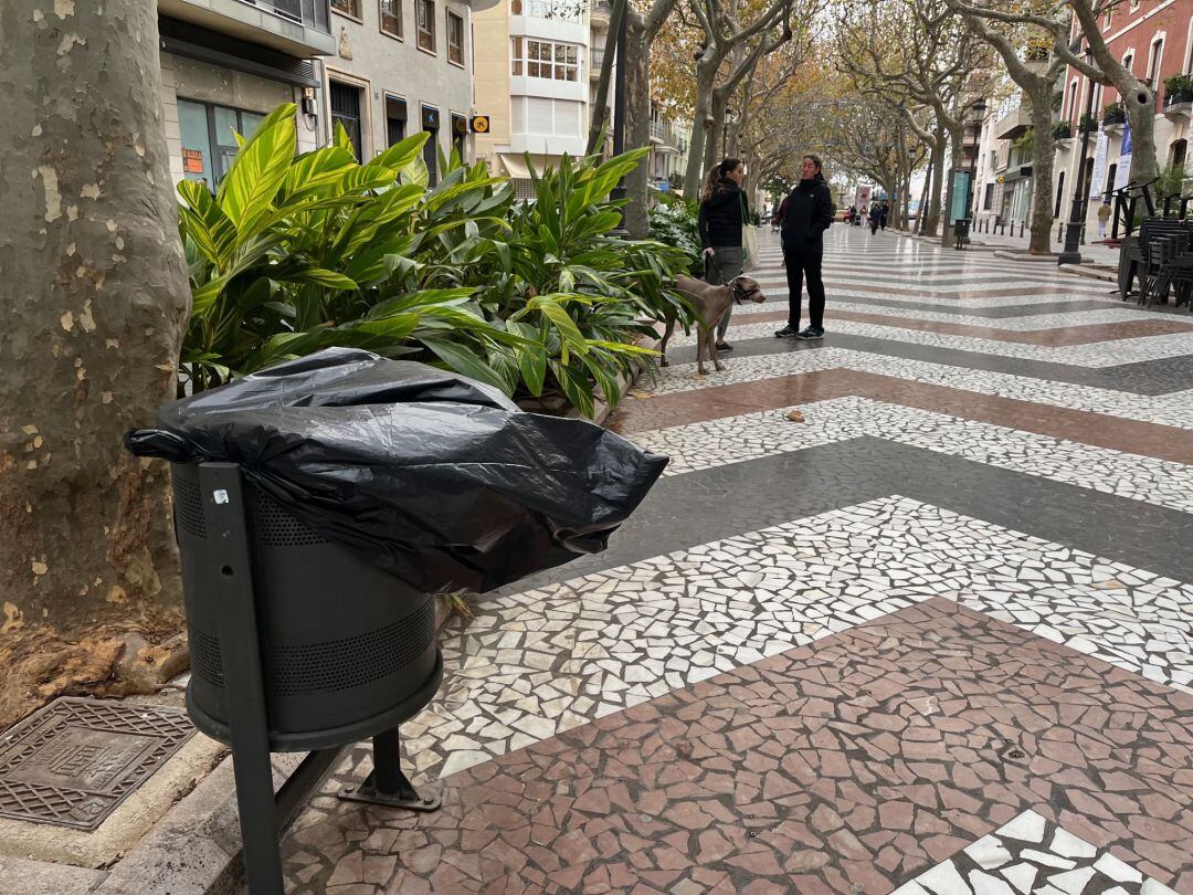 Un día de viento en Gandia. 